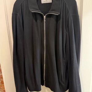 rag & bone Black Lightweight Zip-Up Jacket
